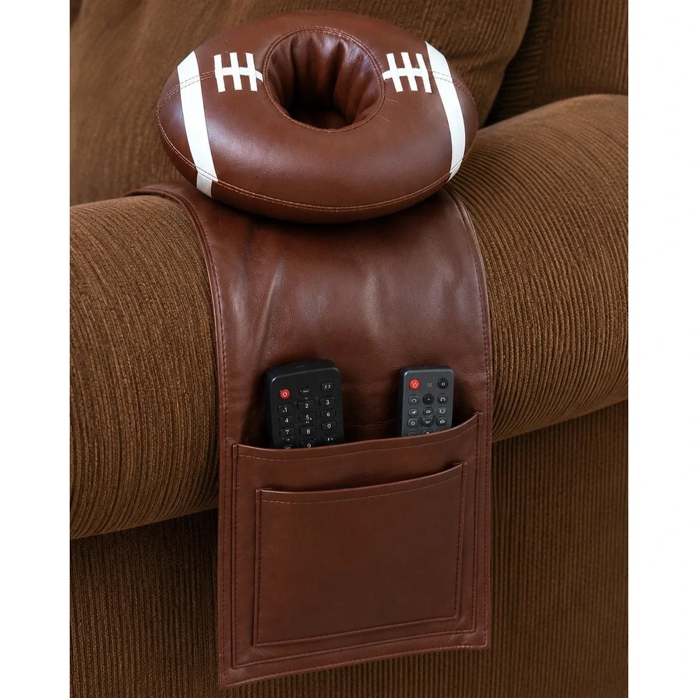 VTG Football Armchair‎ Caddy Remote Organizer Man Cave Recliner Sports Decor